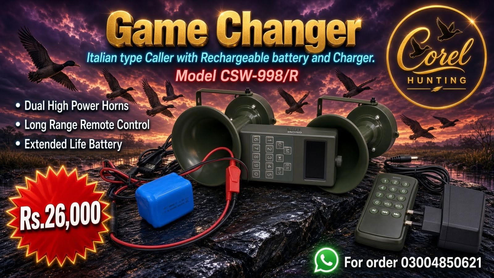 Game Changer Caller CSW-998/R