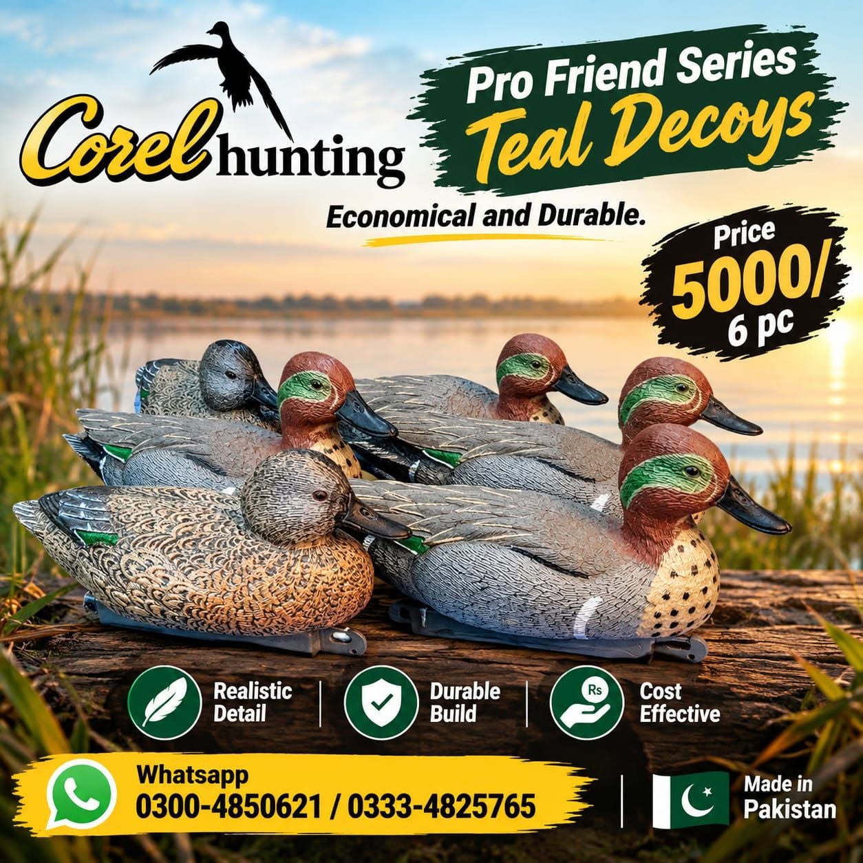 Corel Pro Friend Series Teal Decoys